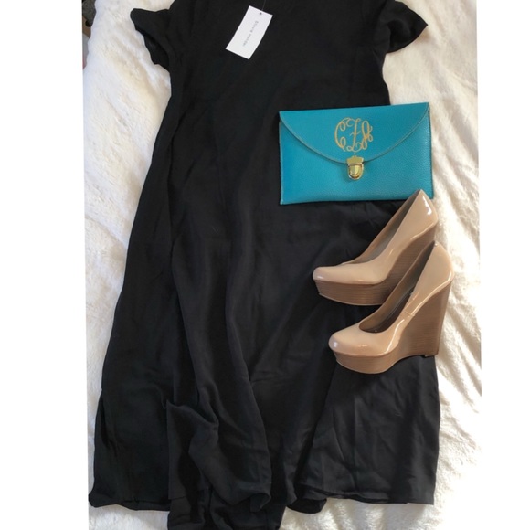 NWT Stevie Hender | black short sleeve dress • M - Picture 4 of 4